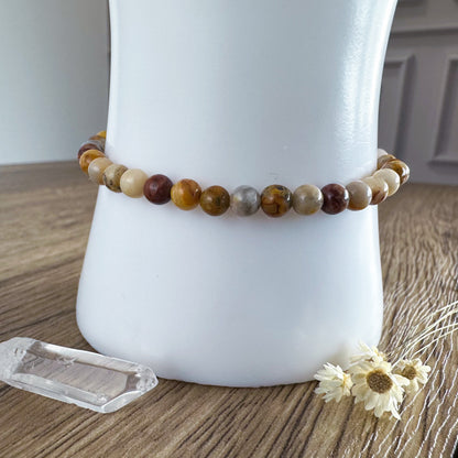 Yellow Crazy Lace Agate Bracelets