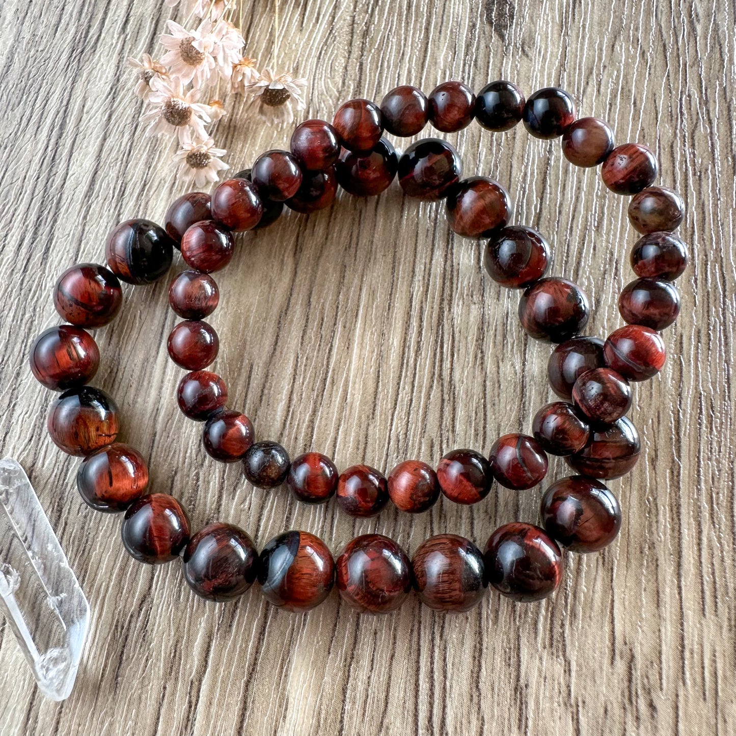 Red Tigers Eye Bracelets