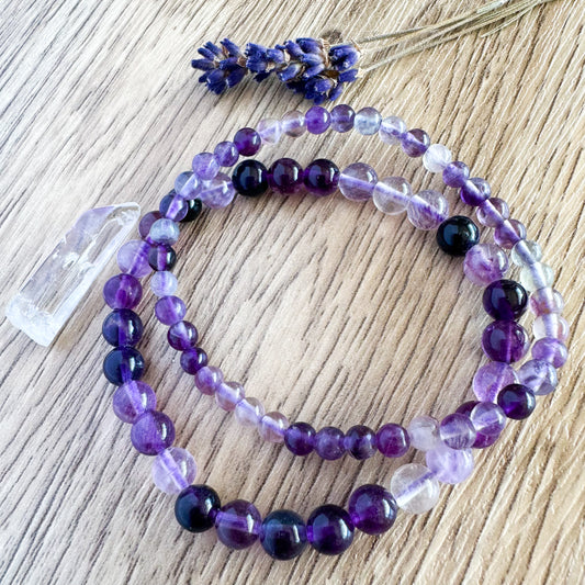 Purple Fluorite Bracelets