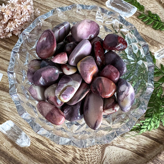 Pink/Purple Mookaite Jasper Tumbles