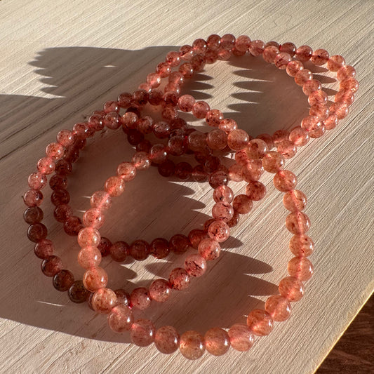 Strawberry Quartz Bracelets