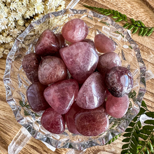 Strawberry Quartz Tumbles